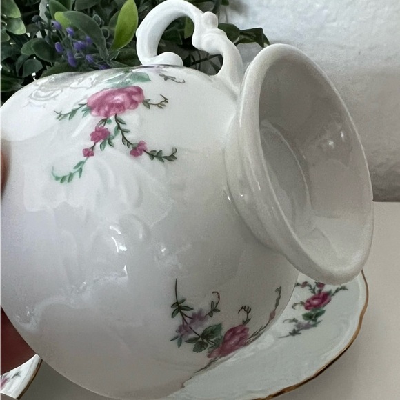 4 Vintage Royal Kent Collection-Poland Tea Cup and Saucer Plates China Floral - Picture 8 of 8